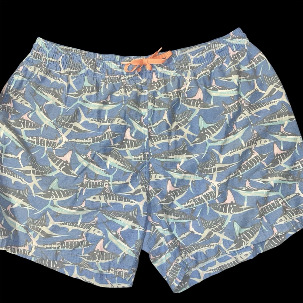Chubbies fish print swim trunks